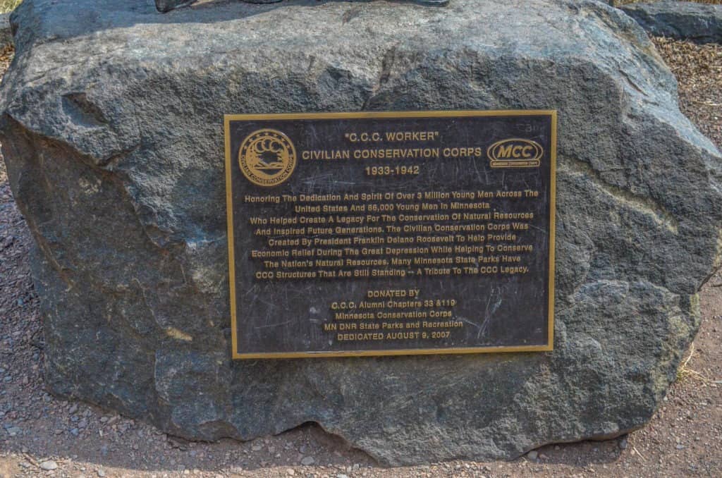 Gooseberry Falls State Park CCC Plaque