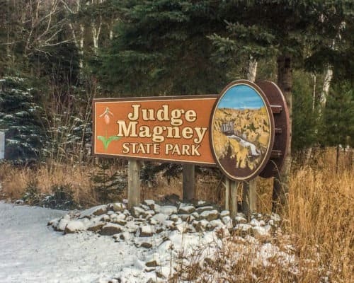 Judge CR Magney State Park Sign
