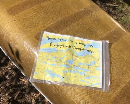 BWCA Map from Hungry Jack Outfitters