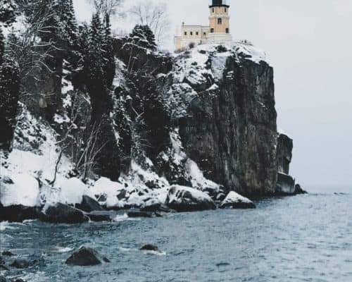 Split Rock Lighthouse State Park in Winter