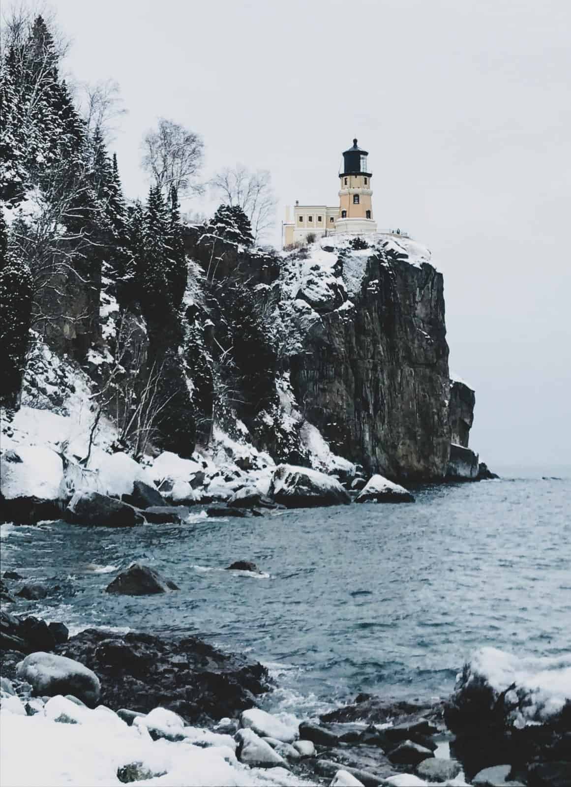 Split Rock Lighthouse State Park in Winter