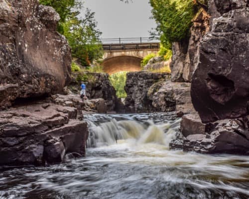 Waterfall on Temperance River