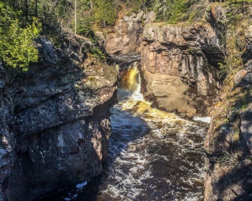 Waterfall at Temperance River State Park