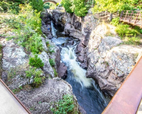 View From Foot Bridge at Temperance River State Park