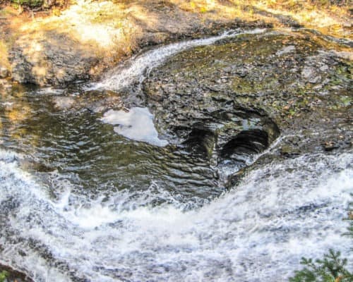 Swirling Waterfall at Cascade River State Park