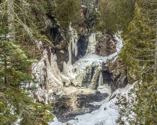Frozen Falls at Cascade River State Park