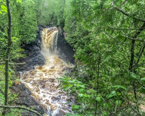 Easy Hike Waterfall at Cascade River State Park