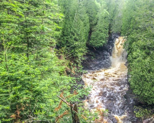 Easy Hike Waterfall at Cascade River State Park