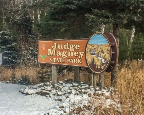 Judge CR Magney State Park home of the Devils Kettle Waterfall near Hovland Minnesota