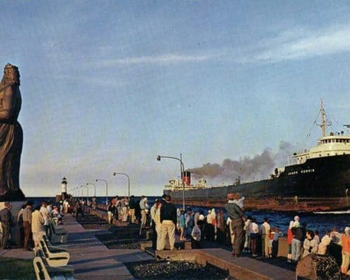 A Passing Ship in Canal Park
