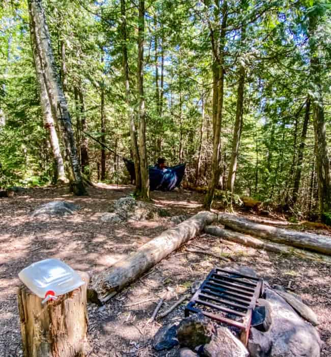 Settling in at Campsite 914, Lake Camp 7