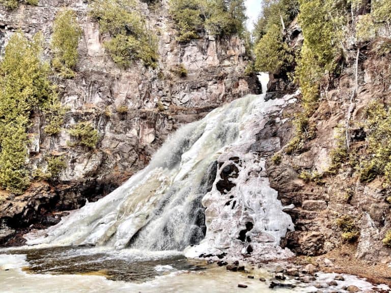 Close up of Caribou Falls
